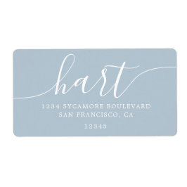 Etiqueta Dirección de devolución de la familia de guiones a