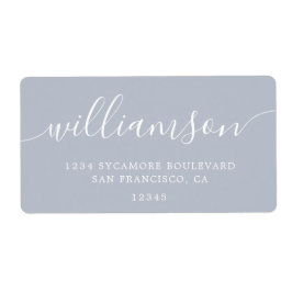 Etiqueta Dirección de devolución de la familia de guiones m