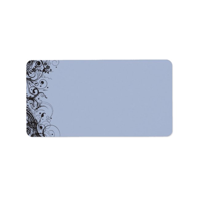 Etiqueta Dirección de devolución de la invitación de matrim (Frente)