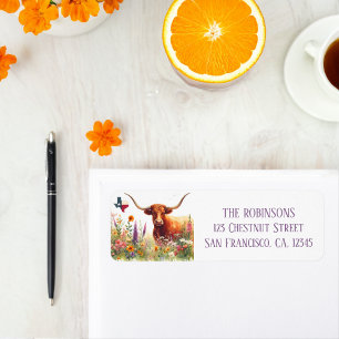 Etiqueta Dirección de devolución de la marca de agua de pri