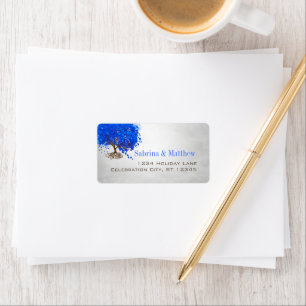 Etiqueta Dirección de devolución de la palangana del corazó