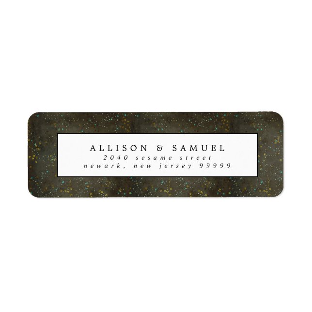 Etiqueta Dirección de devolución de las estrellas de plata  (Frente)