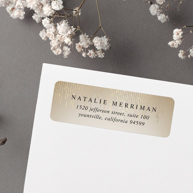 Etiqueta Dirección de devolución de las luces de cadena de  (Subido por el creador)