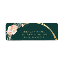 Etiqueta Dirección de devolución de los Bodas de los Anillo