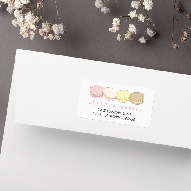 Etiqueta Dirección de devolución de macarons franceses past (Subido por el creador)