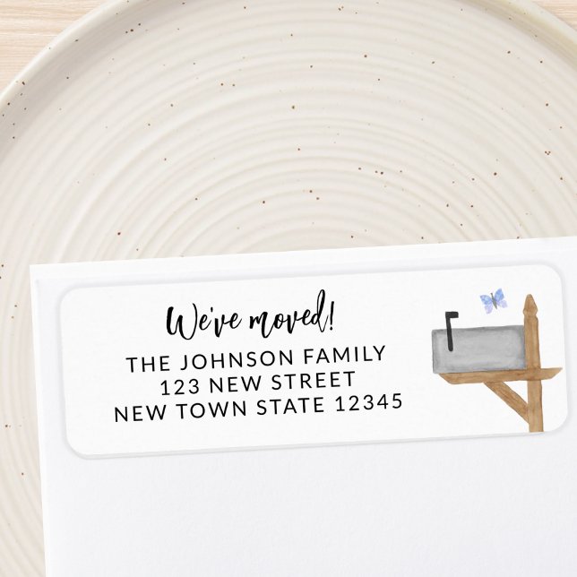 Etiqueta Dirección de devolución de mariposa de buzón (Subido por el creador)