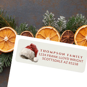 Etiqueta Dirección de devolución de Navidades de color de a