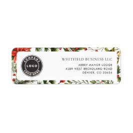 Etiqueta Dirección de devolución de Navidades de logotipos 