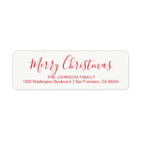 Dirección de devolución de Navidades de vacaciones