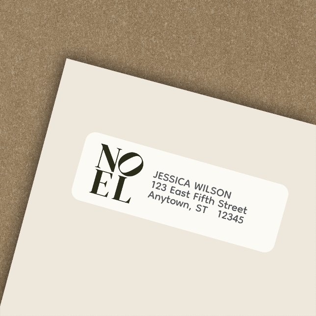 Etiqueta Dirección de devolución de Navidades inspirados en (Subido por el creador)