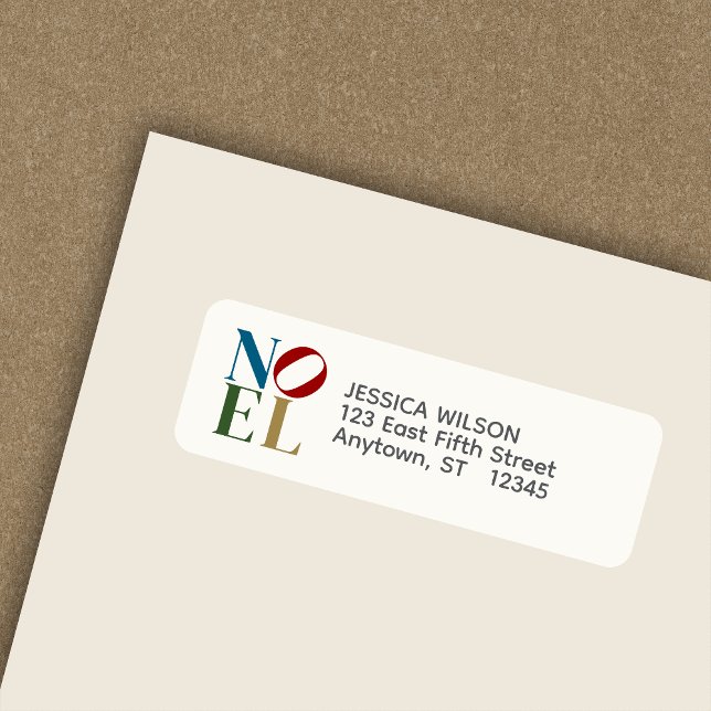 Etiqueta Dirección de devolución de Navidades inspirados en (Subido por el creador)