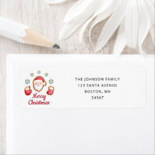 Etiqueta Dirección de devolución de Navidades Santa Cuta