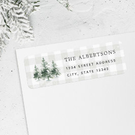 Etiqueta Dirección de devolución de nombre de familia de Pi