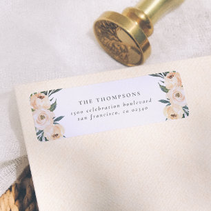 Etiqueta Dirección de devolución de nombre personalizado de