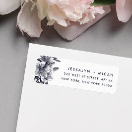 Etiqueta Dirección de devolución de orquídeas de medianoche