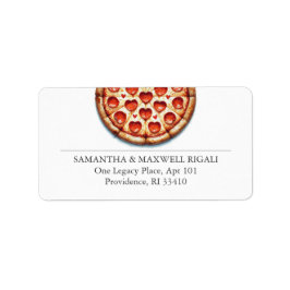 Etiqueta Dirección de devolución de Pepperoni Pizza