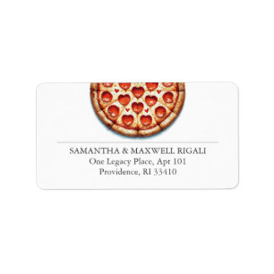 Etiqueta Dirección de devolución de Pepperoni Pizza