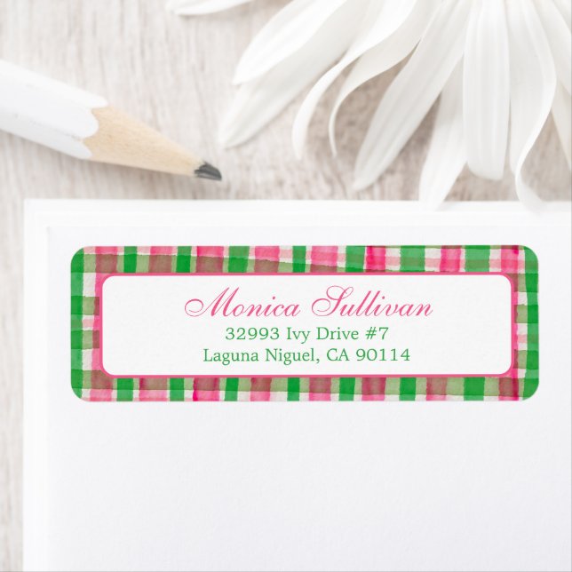 Etiqueta Dirección de devolución de PERSONALIZADO de Navida (In situ)