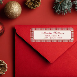 Etiqueta Dirección de devolución de PERSONALIZADO de Navida