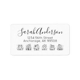 Etiqueta Dirección de devolución de propiedades inmobiliari