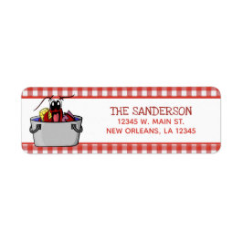 Etiqueta Dirección de devolución de reunión familiar de can