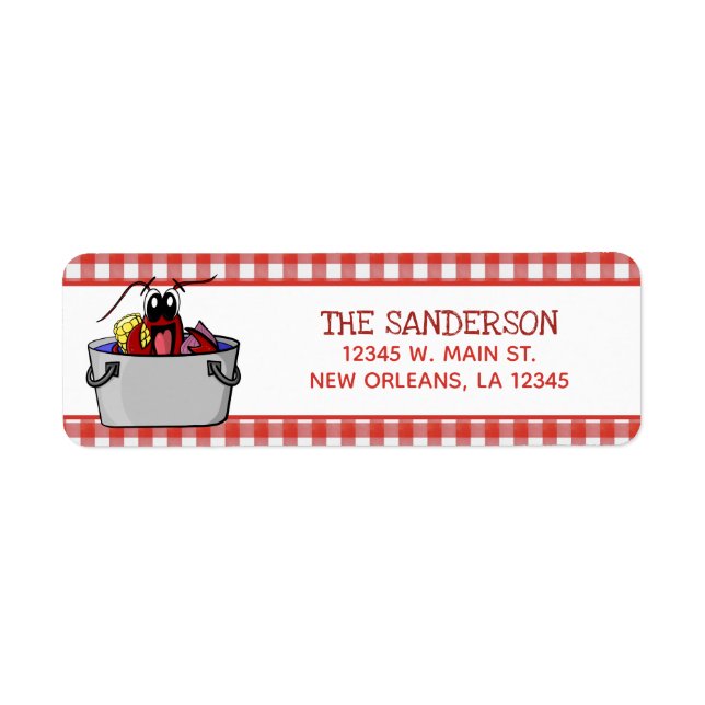 Etiqueta Dirección de devolución de reunión familiar de can (Frente)