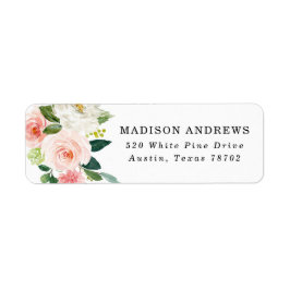 Etiqueta Dirección de devolución de Rubor Florals
