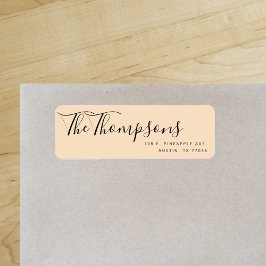 Etiqueta Dirección de devolución de Sandy de apellido de fa