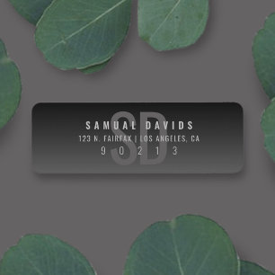 Etiqueta Dirección de devolución de sonido gris negrita mod