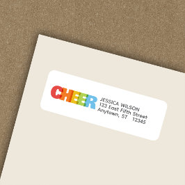 Etiqueta Dirección de devolución de vacaciones de CHEER col