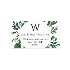 Etiqueta Dirección de devolución de vegetación del Boda de 