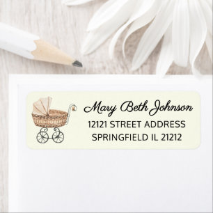 Etiqueta Dirección de devolución del bebé buggy Boho Baby S