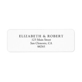 Etiqueta Dirección de devolución del boda