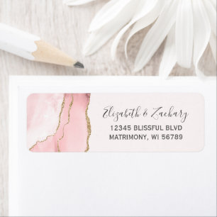 Etiqueta Dirección de devolución del Boda de agencias de or