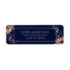 Etiqueta Dirección de devolución del Boda de la flotación d