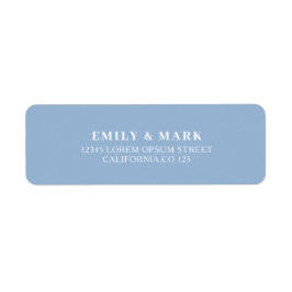 Etiqueta Dirección de devolución del Boda de limón mediterr