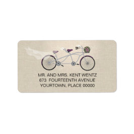 Etiqueta Dirección de devolución del Boda del complemento d