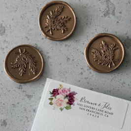 Etiqueta Dirección de devolución del follaje bucal rústico