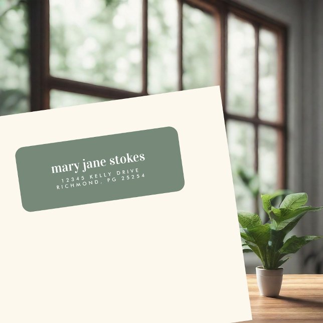 Etiqueta Dirección de devolución del nombre de la tipografí (Subido por el creador)