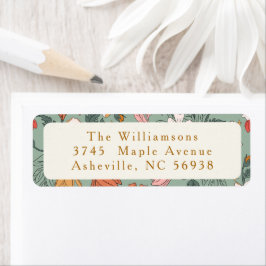 Etiqueta Dirección de devolución del Personalizado botánico