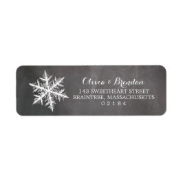 Etiqueta Dirección de devolución del tablero de croquis de 