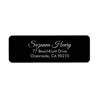 Etiqueta Dirección de devolución _dirección de escritura a 