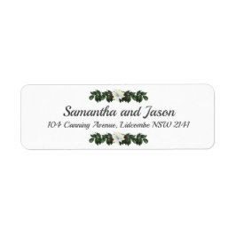 Etiqueta Dirección de devolución floral de la vegetación de