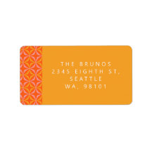 Dirección de devolución geométrica única de color 