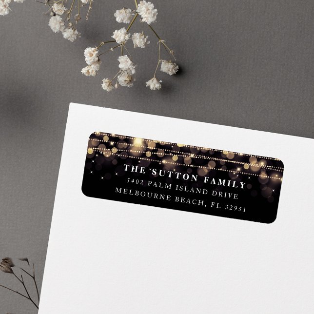 Etiqueta Dirección de devolución nocturna encantada (Subido por el creador)