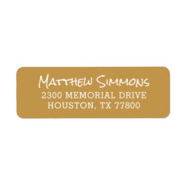 Etiqueta Dirección de devolución personalizada moderna