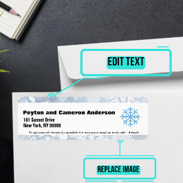 Etiqueta Dirección de devolución personalizada temática de 