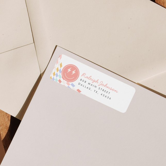 Etiqueta Dirección de devolución retro de Chica de Guay One (Subido por el creador)