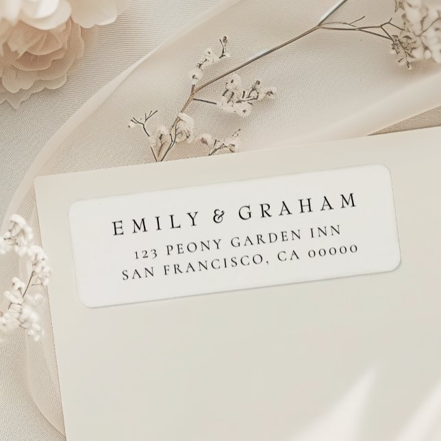 Etiqueta Dirección de devolución simple y moderna (Subido por el creador)