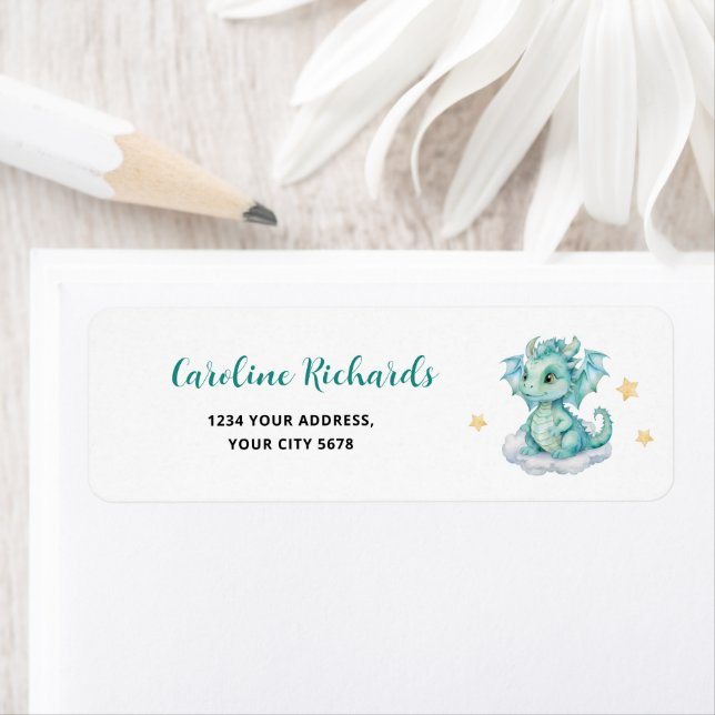 Etiqueta Dirección de Dragón Bebé (In situ)